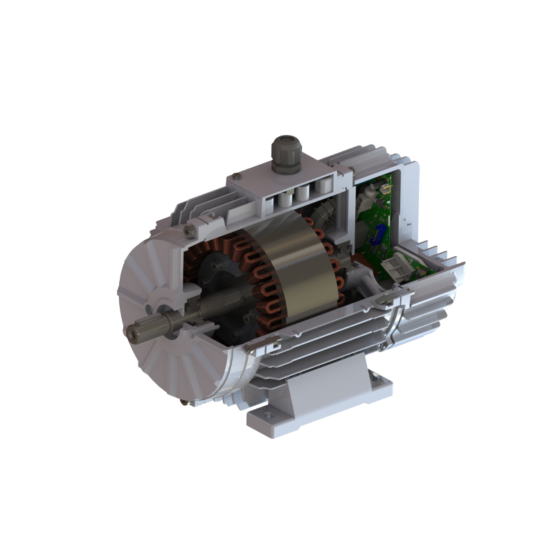 Integrierter Wechselrichter mit EC-Motor